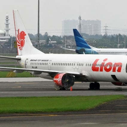 A Lion Air jet crashed into the sea on October 29, killing all 189 people on board. Photo: AFP