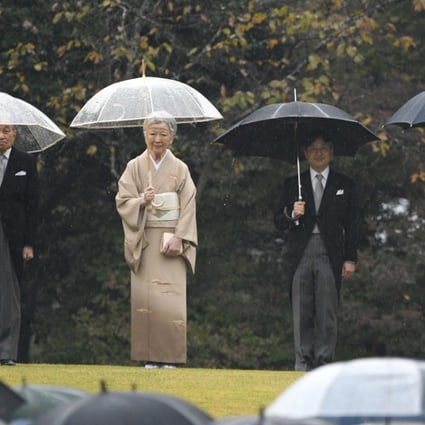 From left: Japan’s Emperor Akihito, Empress Michiko, Crown Prince Naruhito and Crown Princess Masako. Photo: AFP