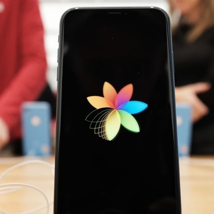 File photo of an iPhone in an Apple shop in New York. Photo: AFP