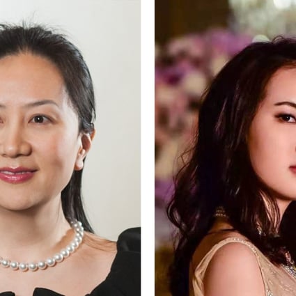 Huawei founder Ren Zhengfei’s daughters Meng Wanzhou (left) and Annabel Yao.