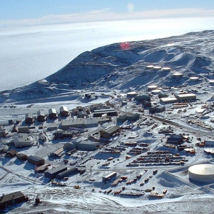 McMurdo Station, a US research centre on the Antarctic coast. Photo: usap.gov
