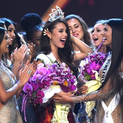 Catriona Gray of the Philippines (centre). Photo: AFP