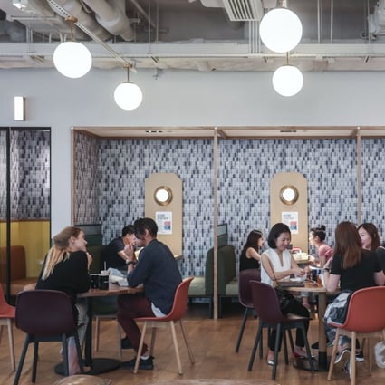 Interior of WeWork, a shared office space, in Causeway Bay. Photo: Jonathan Wong
