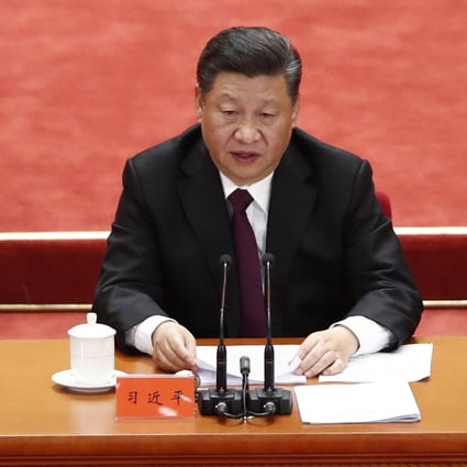 Chinese President Xi Jinping delivers a speech during a ceremony to celebrate the 40th anniversary of China's reform and opening up at the Great Hall of the People in Beijing. Photo: EPA-EFE