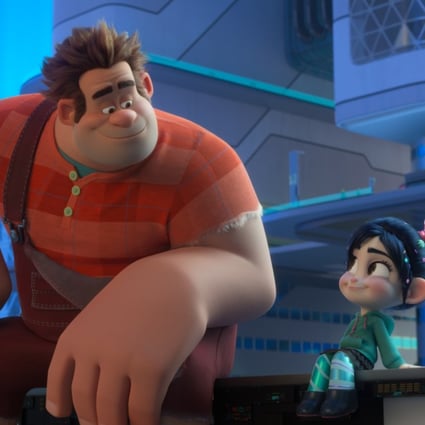 Ralph (voiced by John C. Reilly) and Vanellope (Sarah Silverman) in Ralph Breaks the Internet (category I), directed by Phil Johnston and Rich Moore.