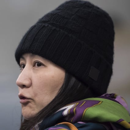 Huawei’s Meng Wanzhou arrives at a parole office in Vancouver on December 12. Photo: The Canadian Press via AP