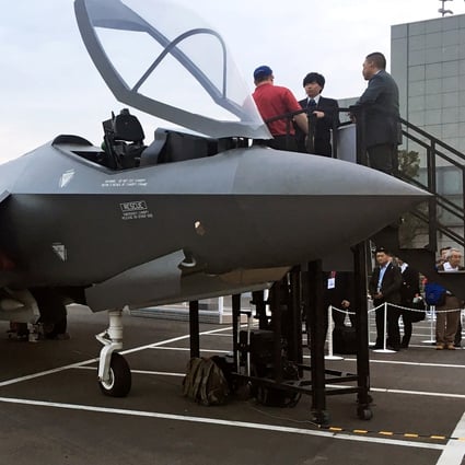 A mock-up of a F-35 fighter jet is displayed at Japan International Aerospace Exhibition in Tokyo. Japan has announced a record US$47 billion defence budget. Photo: Reuters