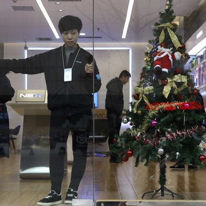 At least four Chinese cities and one county have banned Christmas decorations this year. Photo: AP