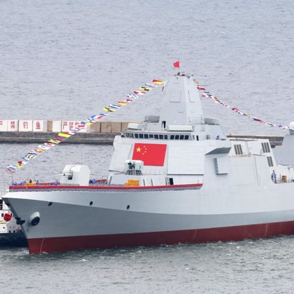 China has launched four Type 055 guided-missile destroyers over the past 18 months and four more are under construction. Photo: Handout