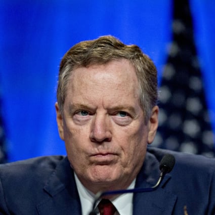 Robert Lighthizer, US trade representative, listens during the first round of North American Free Trade Agreement renegotiations in Washington, in August 2017. Around the same time, he convinced Donald Trump it was time to get tough with China. Photo: Bloomberg