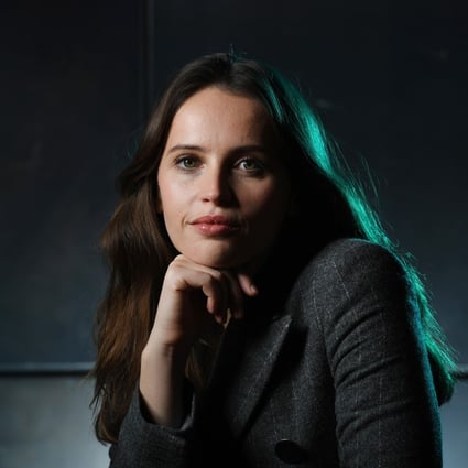 Felicity Jones, who plays Ruth Bader Ginsburg in the movie “On the Basis of Sex,” poses in Washington, D.C., earlier this month. MUST CREDIT: Washington Post photo by Matt McClain