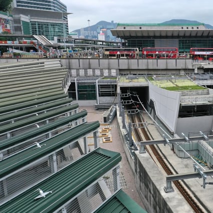 The shoddy work in question took place on a platform at Hung Hom station for the Sha Tin-Central link. Photo: Winson Wong