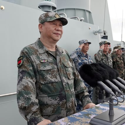 Chinese President Xi Jinping during a military display of the PLA Navy in the South China Sea earlier this year. Photo: Xinhua