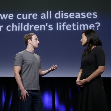 Mark Zuckerberg and his paediatrician wife Priscilla Chan formed their philanthropic organisation, the Chan Zuckerberg Initiative, in 2015 to help eradicate all disease by the end of this century. Photo: AP