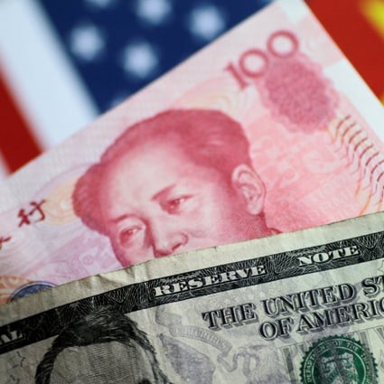 On Monday, the yuan was changing hands at 6.8502 per dollar, unexpectedly rising 0.28 per cent. Photo: Reuters