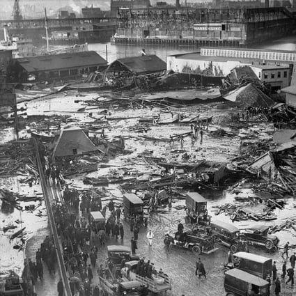 The ruins of tanks containing millions of litres of molasses in Boston's North End neighbourhood. Photo: AP