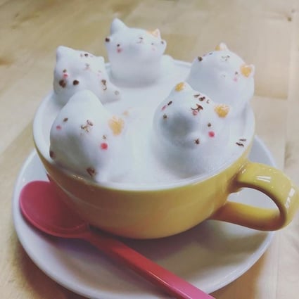 Latte art from Cafe Choco Tea in Sakada, Japan. Photo: Instagram user 613maggiemm