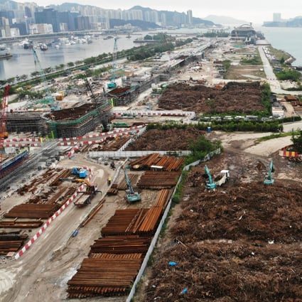 An aerial view of the Kai Tak site on October 17, 2018. Photo: Roy Issa