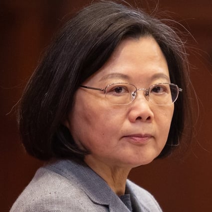Tsai Ing-wen, Taiwan's president, has enjoyed a boost in public opinion polls which has been attributed to her strong rebuke of Beijing’s call for unification talks based on “one China, two systems”. Photo: Bloomberg