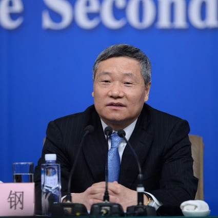 Xiao Gang has kept a low profile since he was forced out of his job with the China Securities Regulatory Commission amid the turbulence in China’s fragile stock market. Photo: Xinhua