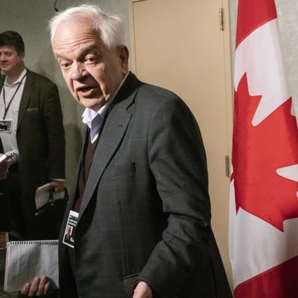 John McCallum, Canadian ambassador to China, arrives for a cabinet meeting in Sherbrooke, Quebec, on January 16. Photo: AP