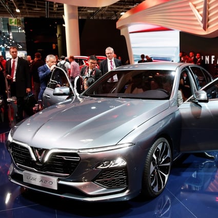 VinFast’s prototype saloon at the Paris Motor Show. Photo: Getty Images