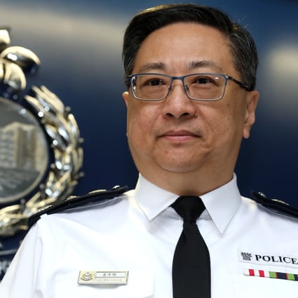 Commissioner of Police, Stephen Lo meets the press as he presents his round-up of the 2018 crime situation at Police Headquarters in Wan Chai. Photo: Felix Wong