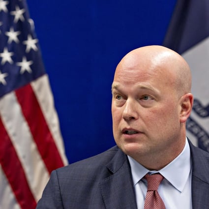 US Acting Attorney General Matthew Whitaker says Huawei has misrepresented itself over the years. Photo: Bloomberg