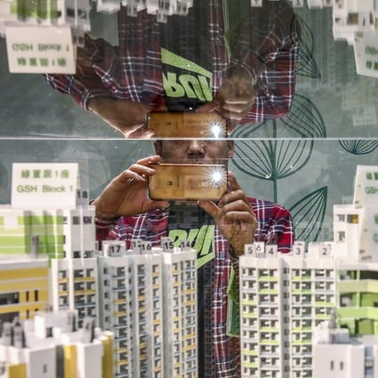 A property sales office in Hong Kong. The younger generation of rich families in the city will buy property ‘only if they have ideas and want to do business there’, says Jonathan Chau of Savills. Photo: Felix Wong