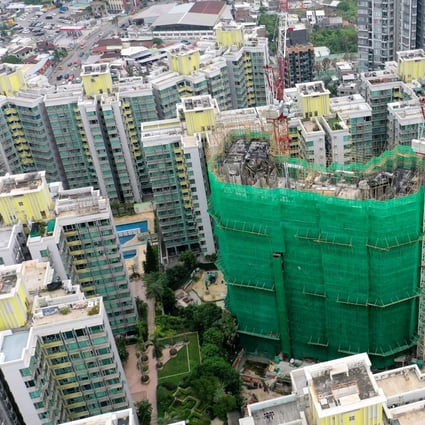 An aerial view of the residential project Reach Summit in Yuen Long on November 16, 2018. Photo: Winson Wong