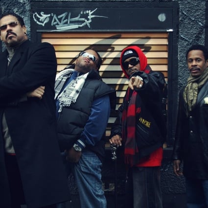 The Sugarhill Gang, who recorded the track that launched the rise of hip-hop 40 years ago: Wonder Mike, DJ Dynasty, Hen Dogg, Master Gee. Photo: Handout