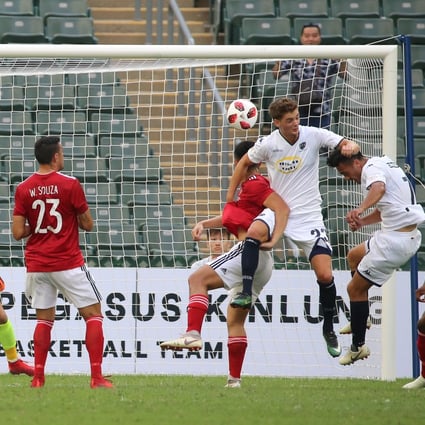 Hong Kong’s CNY select team held on to beat Auckland City and claim third sport in the Lunar New Year Cup at Hong Kong Stadium. Photos: Dickson Lee