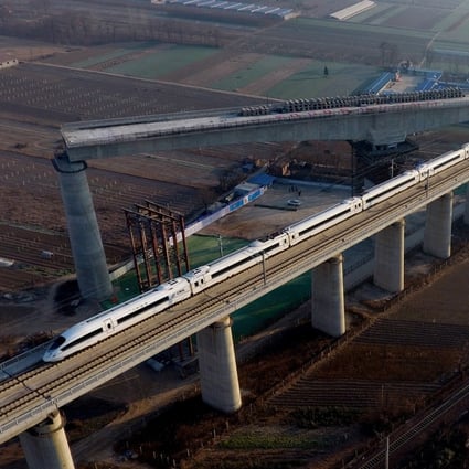 A bridge construction site in the central Henan Province. If the plan succeeds it might be applied to the financing of China’s Belt and Road Initiative as well. Photo: Xinhua