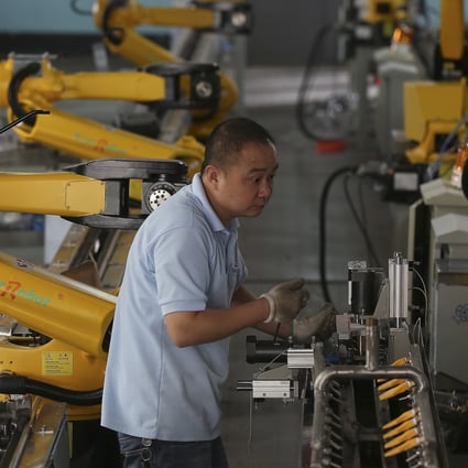 Around 100 million workers are employed in China’s manufacturing industry, with data from the National Bureau of Statistics showing manufacturing accounted for about 30 per cent of the nation’s gross domestic product in the first three quarters of 2018. Photo: AP