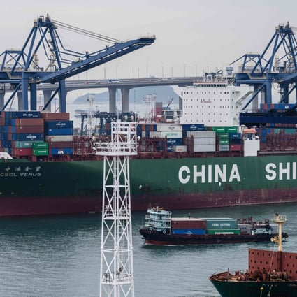 Data from China’s General Administration of Customs released on Thursday showed that January’s exports rose 9.1 per cent from a year earlier, beating a median forecast of economists by Bloomberg, which had predicted a 3.3 per cent decline. Photo: AFP