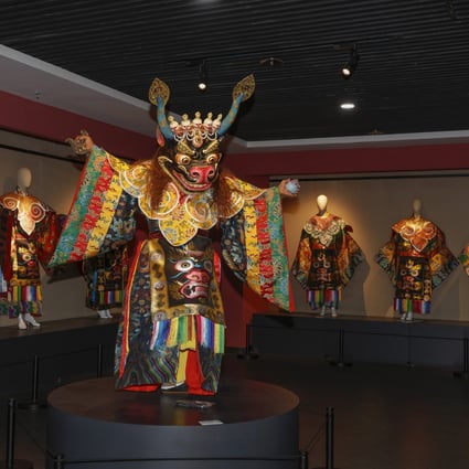 A costume exhibition at the Rebgong Art Museum, in Rebgong, Huangnan Tibetan Autonomous Prefecture. Picture: Li Zhengde