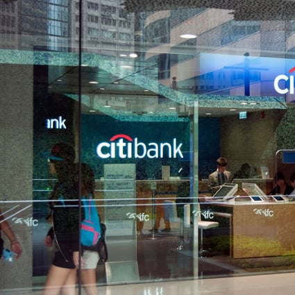 Citibank mall branch in Hong Kong is pictured. Photo: Alamy