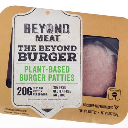 Beyond Meat burger patties are a meat substitute made with pea protein isolate predominantly labelled “plant-based” as opposed to “vegan”. Photo: Alamy