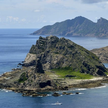 Minamikojima (front), Kitakojima (middle right) and Uotsuri (background) are the tiny islands in the East China Sea, called Senkaku in Japanese and Diaoyu in Chinese. Photo: AP