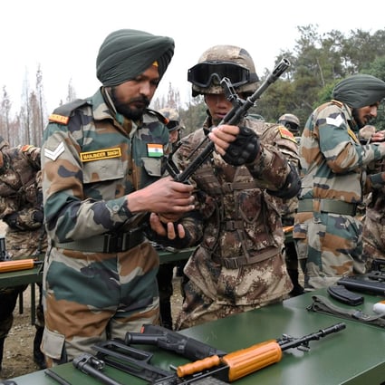 Indian and Chinese soldiers take part in a joint military exercise in Chengdu, Sichuan province in December. Photo: Reuters