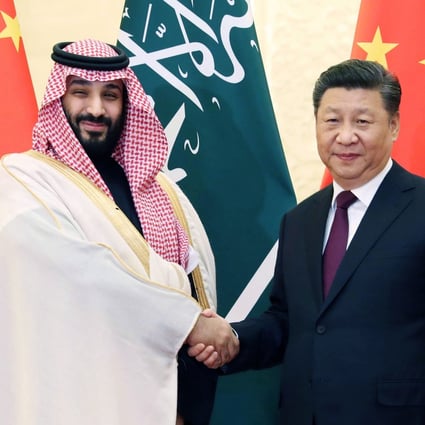 Chinese President Xi Jinping meets Saudi Arabian Crown Prince Mohammed bin Salman at the Great Hall of the People in Beijing on Friday. Photo: Xinhua