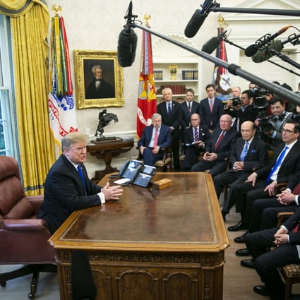 China’s Vice-Premier Liu He met US President Donald Trump in the Oval Office at the White House last week. Photo: Bloomberg