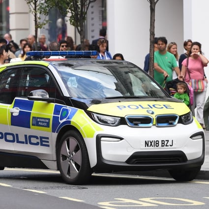 A police car on Oxford Street in London. File photo: EPA