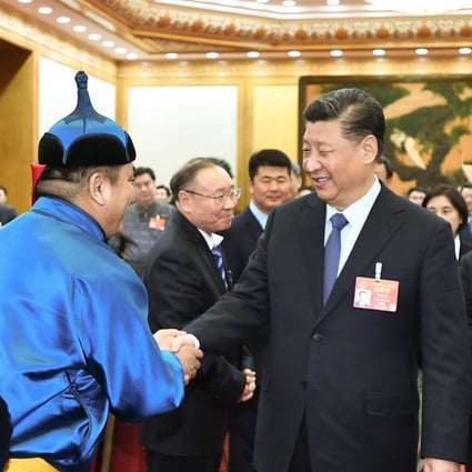 President Xi Jinping attends a panel discussion with fellow deputies from Inner Mongolia at the National People’s Congress in Beijing. Photo: Xinhua