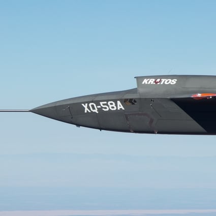 The XQ-58A Valkyrie demonstrator, a long-range, high subsonic unmanned air vehicle completed its inaugural flight on March 5, 2019. Photo: US Air Force