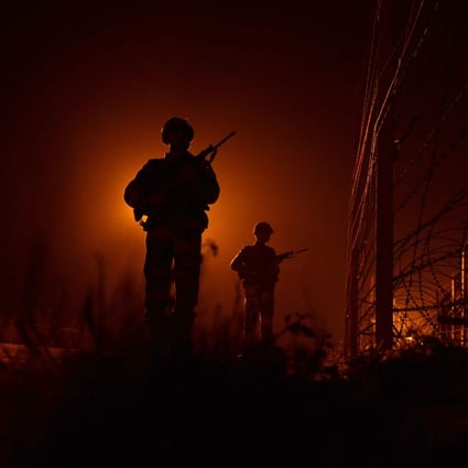 Indian soldiers patrol the border with Pakistan. Photo: AFP