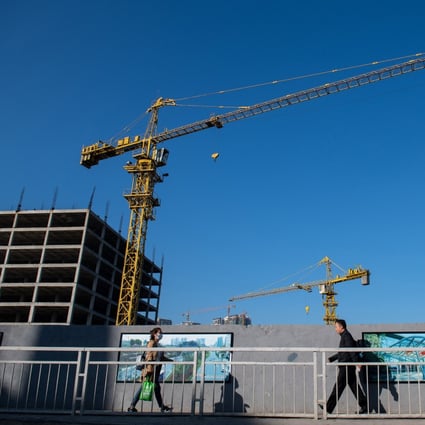 A construction site in Shenzhen, where banks have been lowering their mortgage rates. Photo: AFP