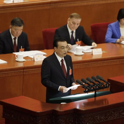 It was the second time for Li to set an economic growth range in the last six years since he took office, with the last time China set a ranged target in 1995 when Li Peng was in office and China was just a small dot on the world economic map. Photo: Bloomberg