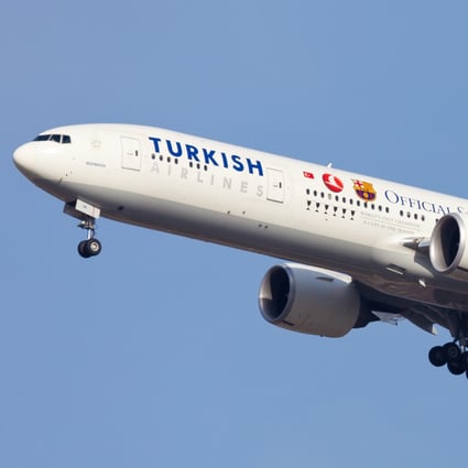 A Turkish Airlines Boeing 777, similar to the jet that was hit by turbulence flying into New York. Photo: Shutterstock