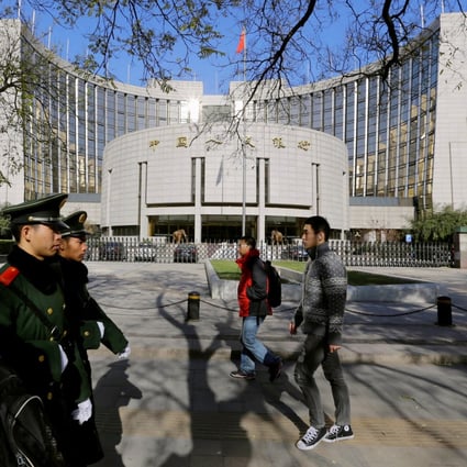 Growth of outstanding total social financing, a broad measure of credit and liquidity in the economy, slowed to 10.1 per cent in February from January’s 10.4 per cent but remained above the record low rate of 9.8 per cent in December. Photo: Reuters